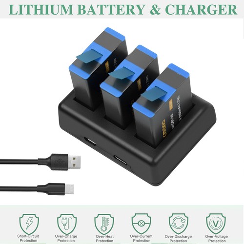 Batteria 2000mah per gopro - 2000mah,