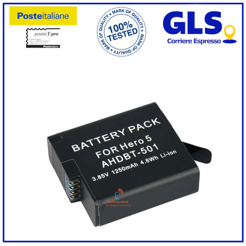 Batteria 1250mah per - batteria, gopro