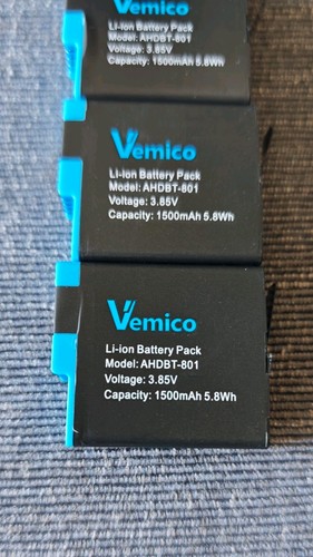 Vemico ahdbt 801 batteria - ahdbt-801, 3x