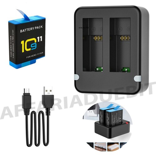 Caricabatterie doppio gopro - doppio,