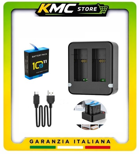 Caricabatterie doppio gopro - caricabatterie,