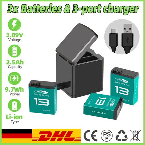 3pz batteria 2500mah - batteria, gopro